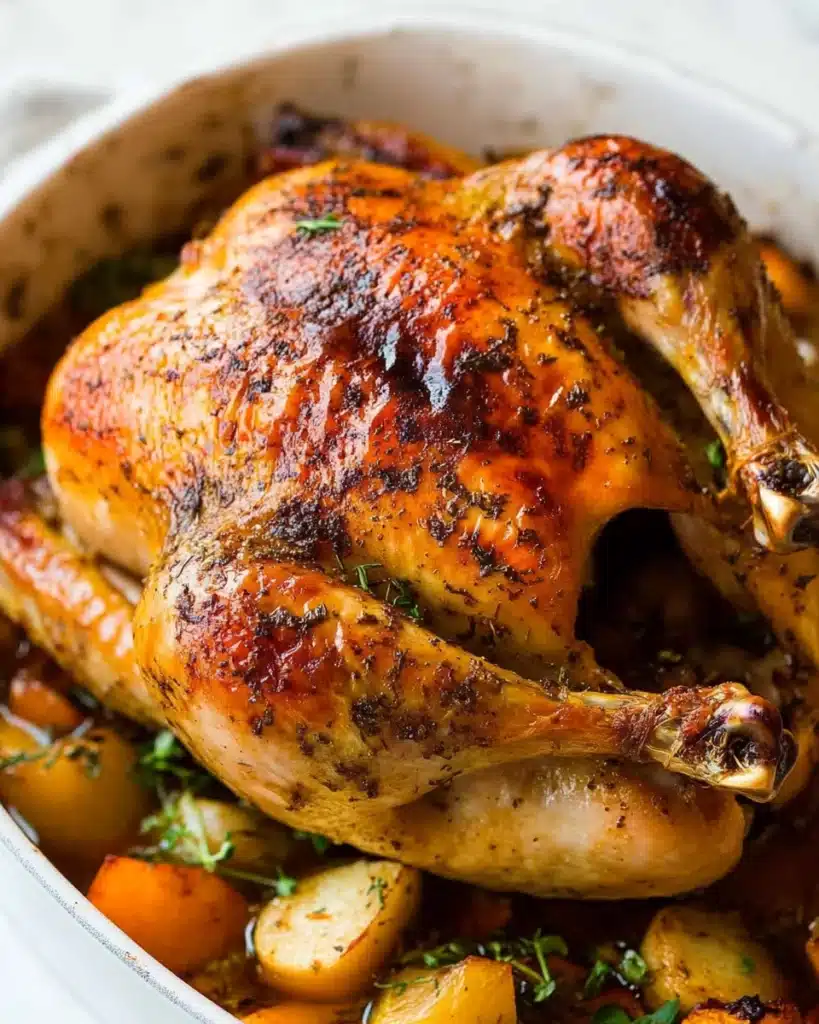 Butter Herb Roast Chicken Recipe