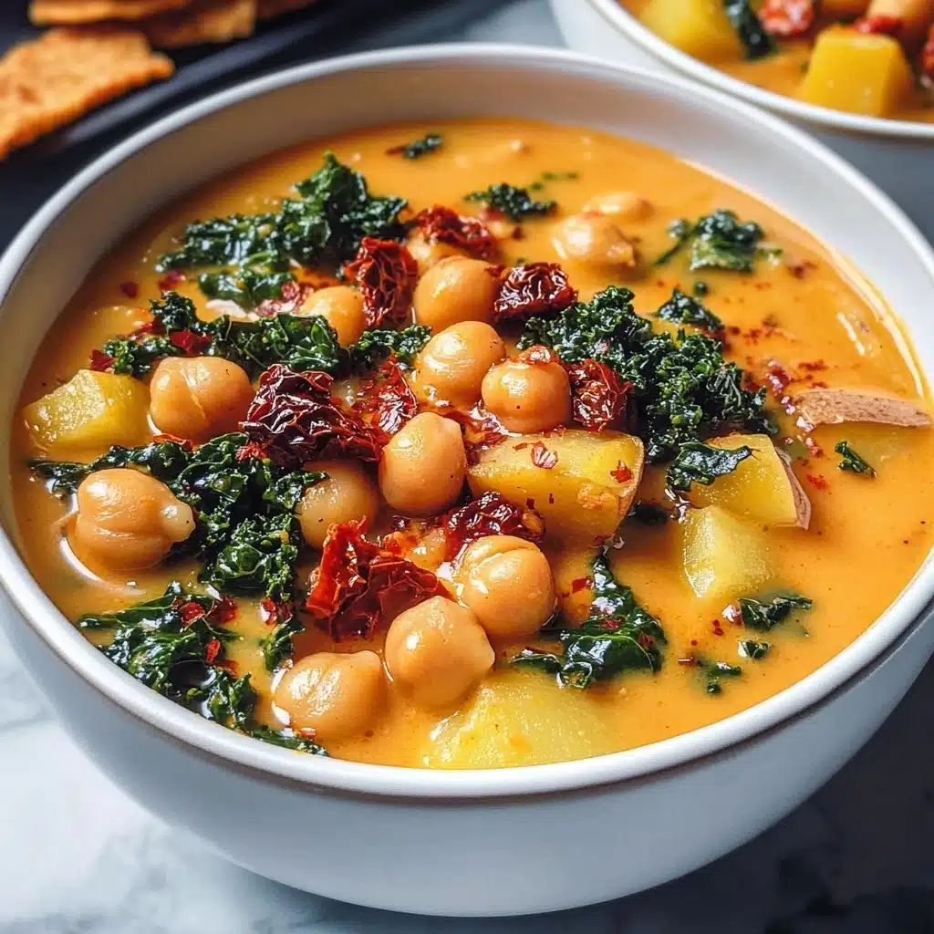 Creamy Tuscan Chickpea Soup Recipe - Recipe Image