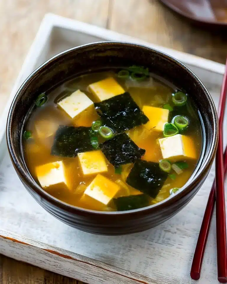 Homemade Miso Soup with Tofu Recipe