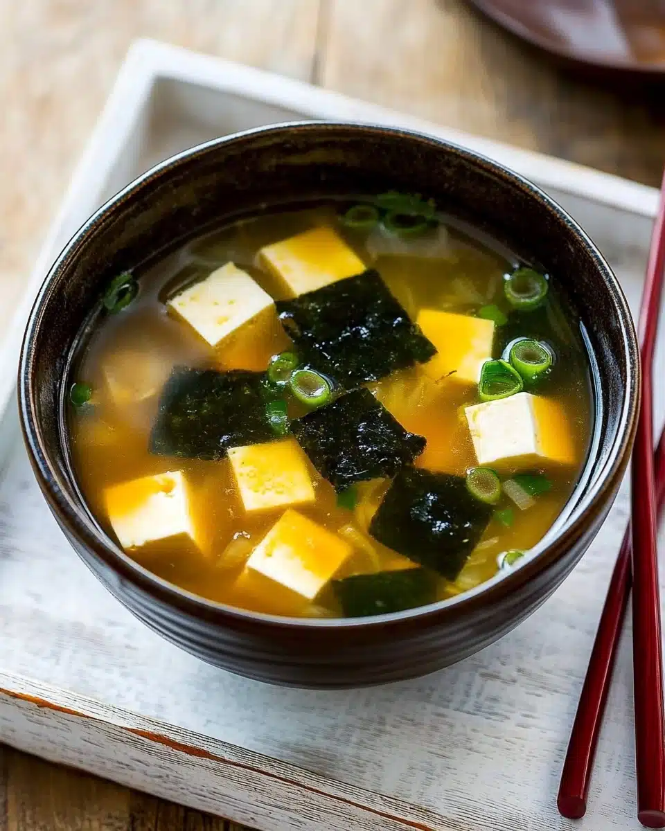 Homemade Miso Soup with Tofu Recipe