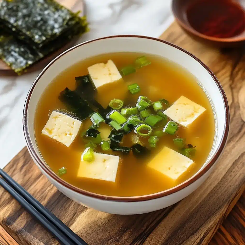 Homemade Miso Soup with Tofu Recipe - Recipe Image