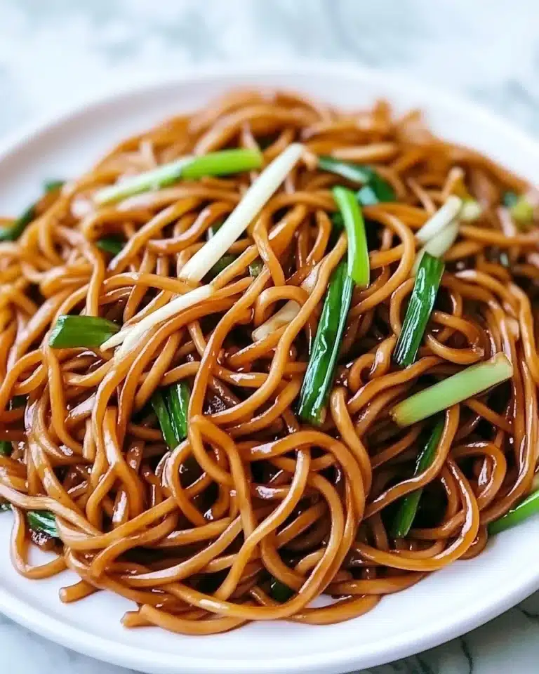 Soy Sauce Pan-fried Noodles Recipe