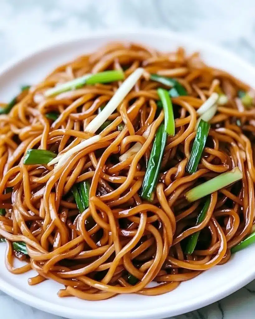 Soy Sauce Pan-fried Noodles Recipe