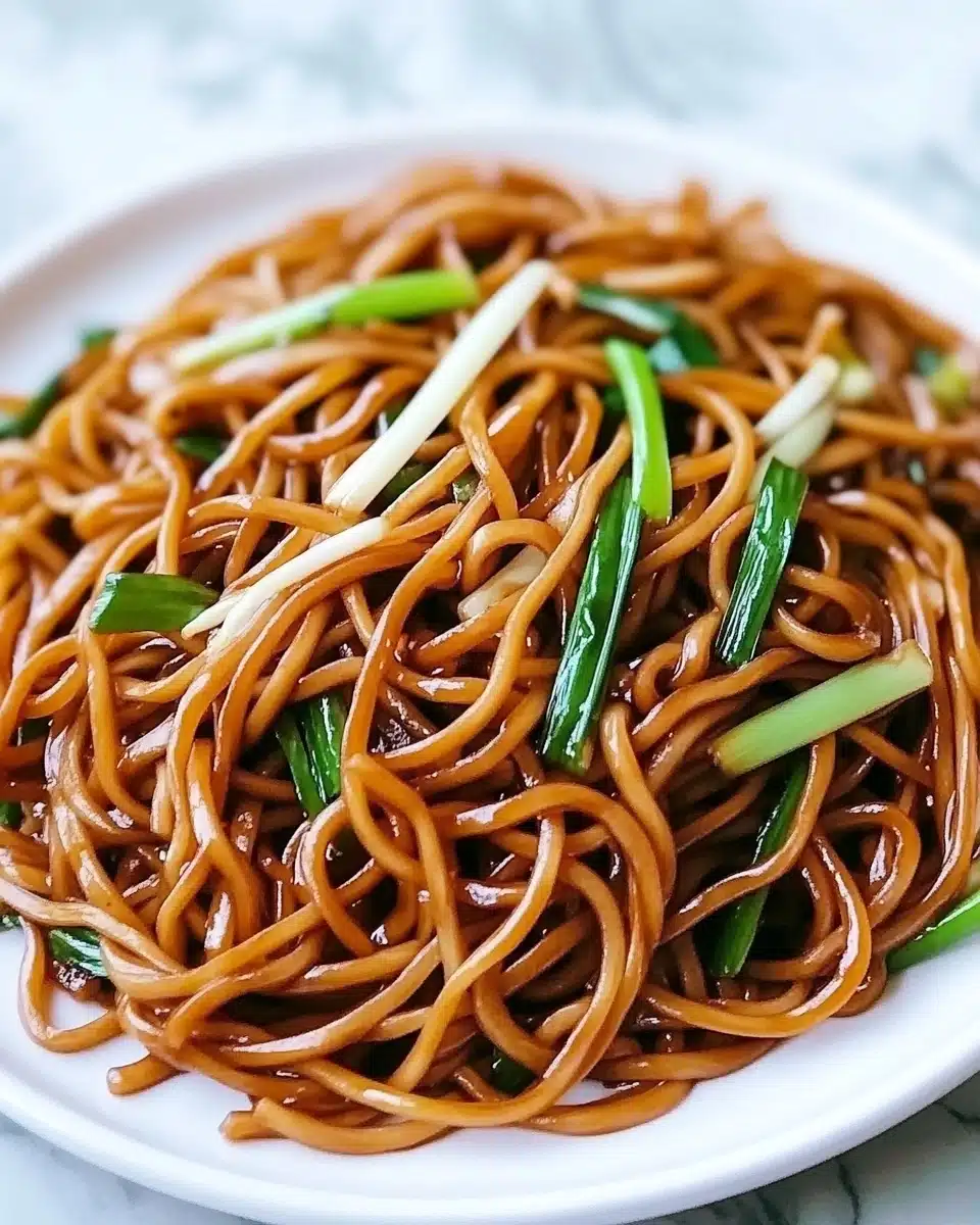 Soy Sauce Pan-fried Noodles Recipe