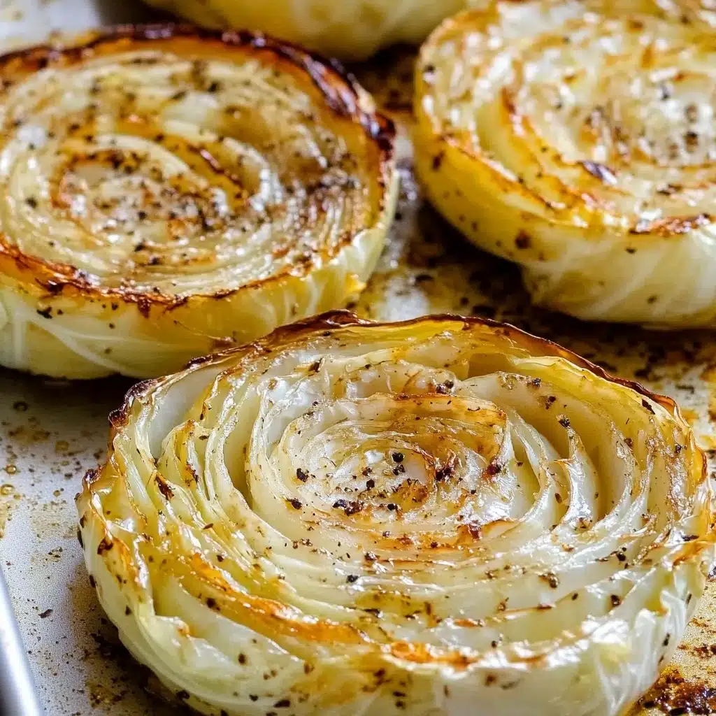 Roasted Cabbage Steaks with Mustard Vinaigrette Recipe - Recipe Image