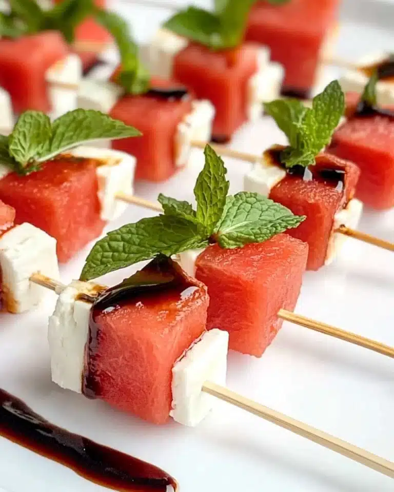Easy Watermelon Feta Skewers Recipe