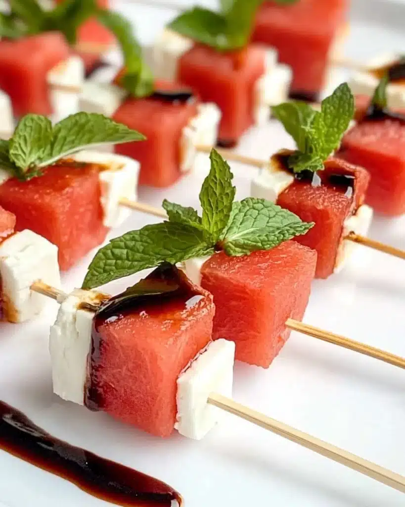 Easy Watermelon Feta Skewers Recipe