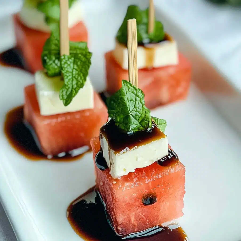 Easy Watermelon Feta Skewers Recipe - Recipe Image