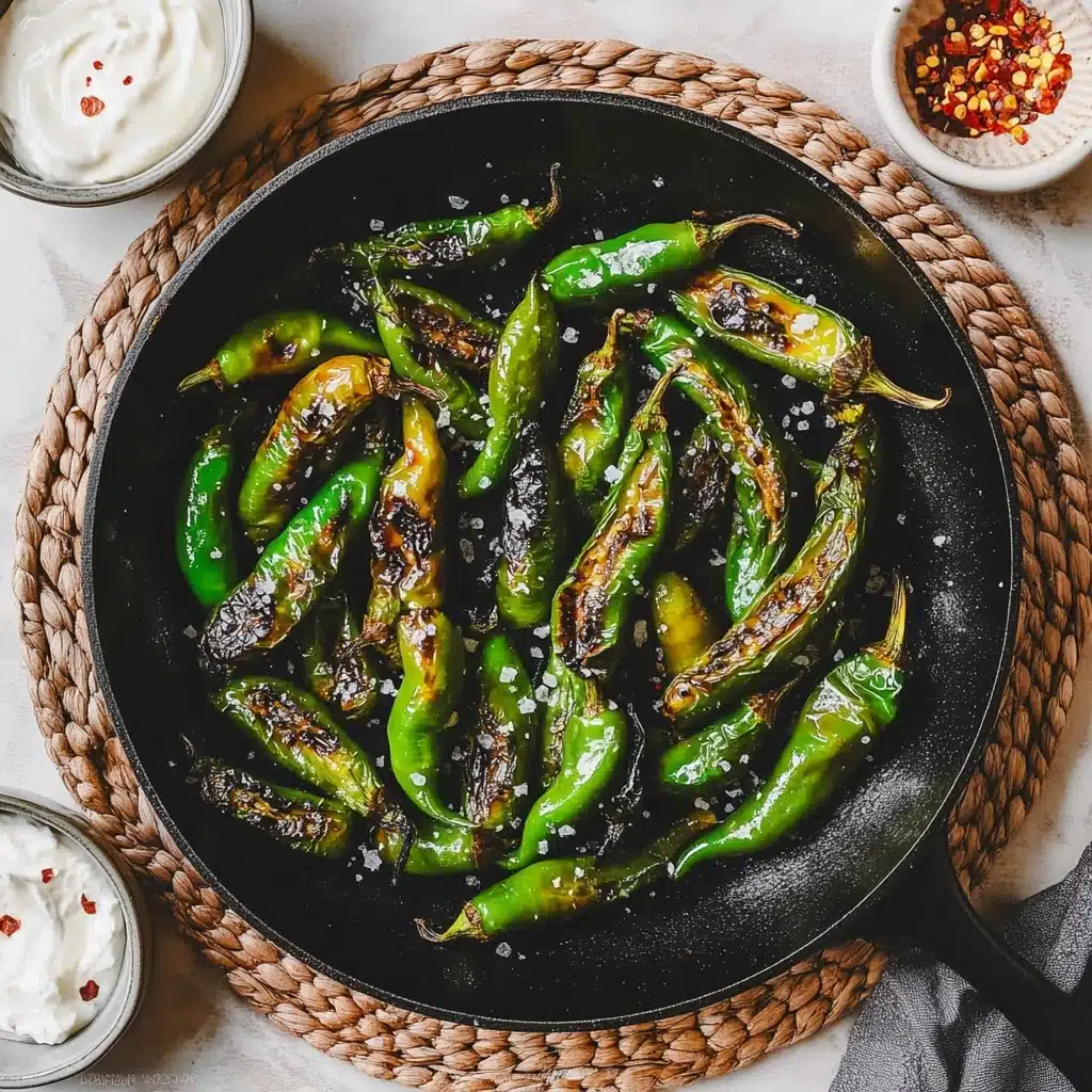 Blistered Shishito Peppers with Dipping Sauce Recipe - Recipe Image