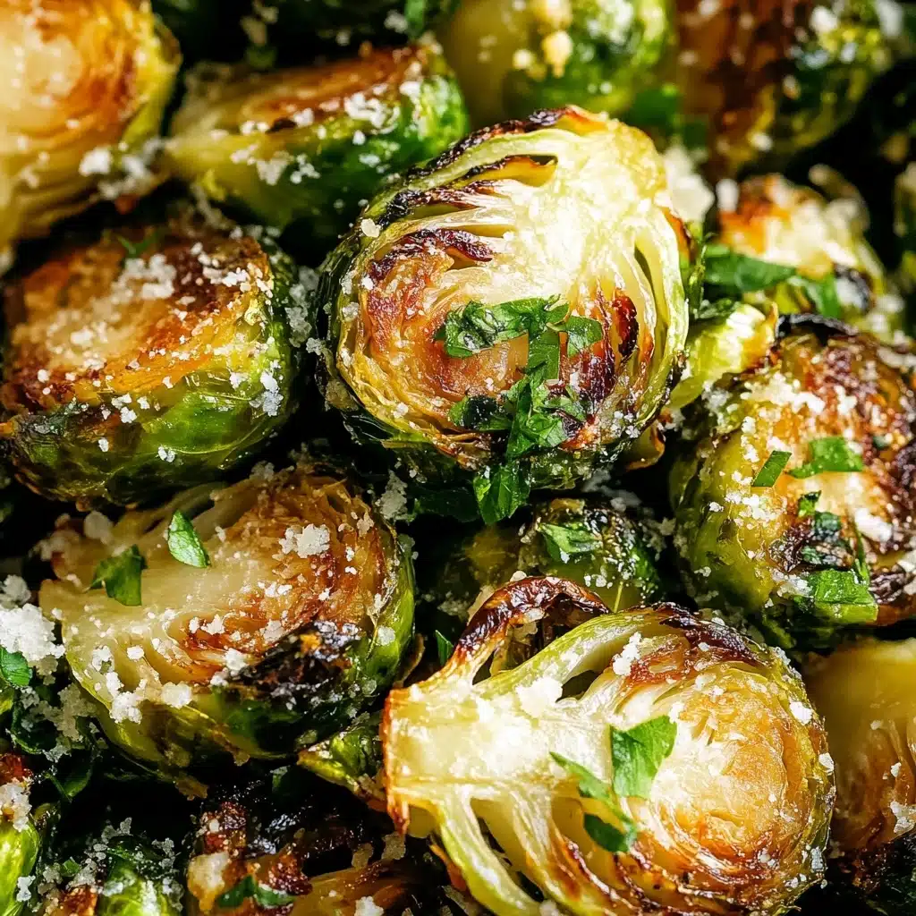 Air Fryer Garlic Parmesan Brussels Sprouts Recipe - Recipe Image