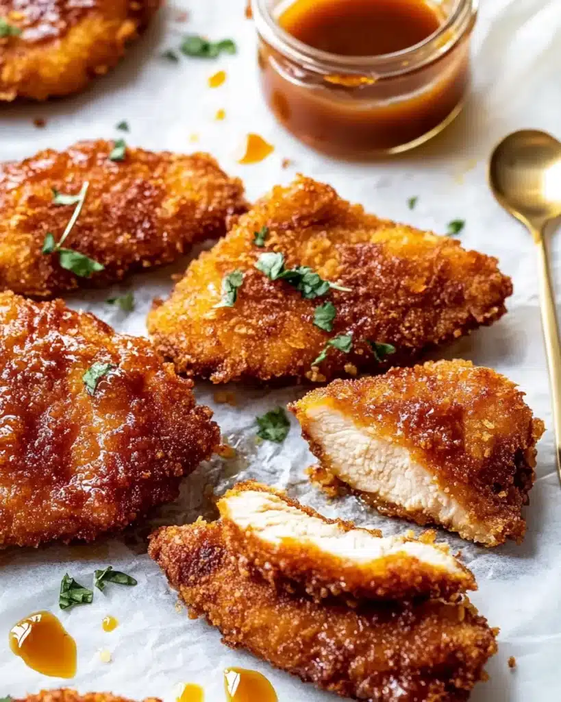 Baked Crunchy Hot Honey Chicken Recipe