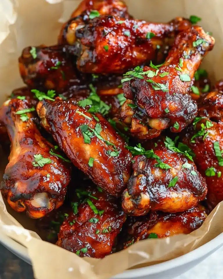 Sweet Garlic Chili Glazed Smoked Chicken Wings Recipe
