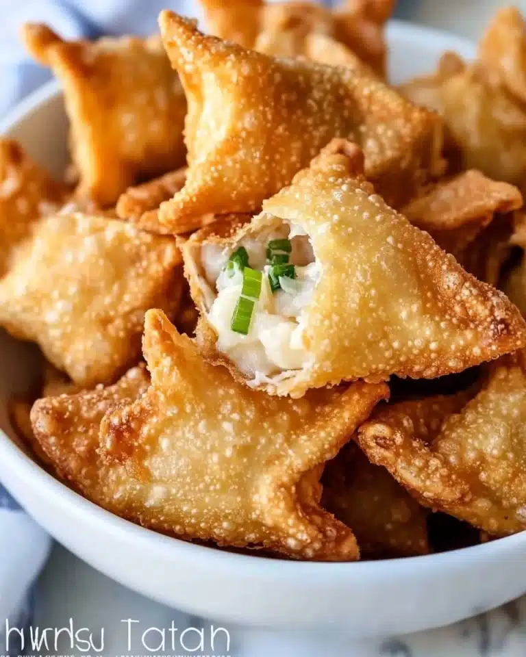 Crab Rangoon (Crab & Cream Cheese filled Wontons) Recipe