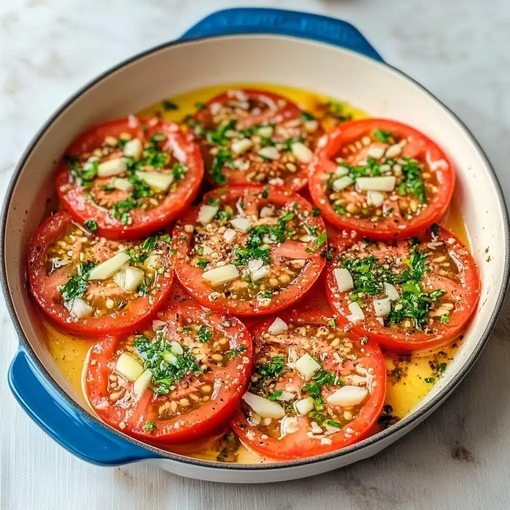 Garlic Fried Tomatoes Recipe - Recipe Image