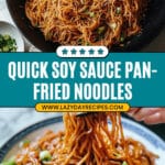 Soy Sauce Pan-fried Noodles Recipe