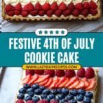 Healthy 4th of July Cookie Cake Recipe