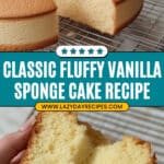 Fluffy Vanilla Sponge Cake Recipe