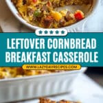 Leftover Cornbread Breakfast Casserole Recipe