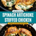 Easy Spinach Artichoke Stuffed Chicken Recipe