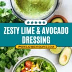 Creamy Lime Avocado Dressing Recipe