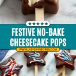 Fourth of July Cheesecake Pops Recipe