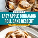 2 Ingredient Apple Cinnamon Roll Bake Recipe