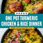 One Pot Turmeric Chicken and Rice Recipe