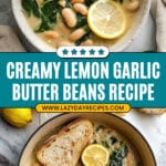 Creamy Lemon Garlic Butter Beans Recipe