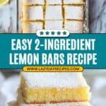 2 Ingredient Lemon Bars Recipe
