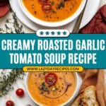Creamy Roasted Garlic Tomato Soup Recipe