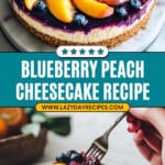 Blueberry Peach Cheesecake Recipe