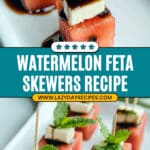 Easy Watermelon Feta Skewers Recipe