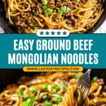 GROUND BEEF MONGOLIAN NOODLES Recipe