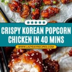 Oven Fried Korean Popcorn Chicken. Recipe