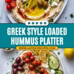 Greek Style Loaded Hummus Recipe