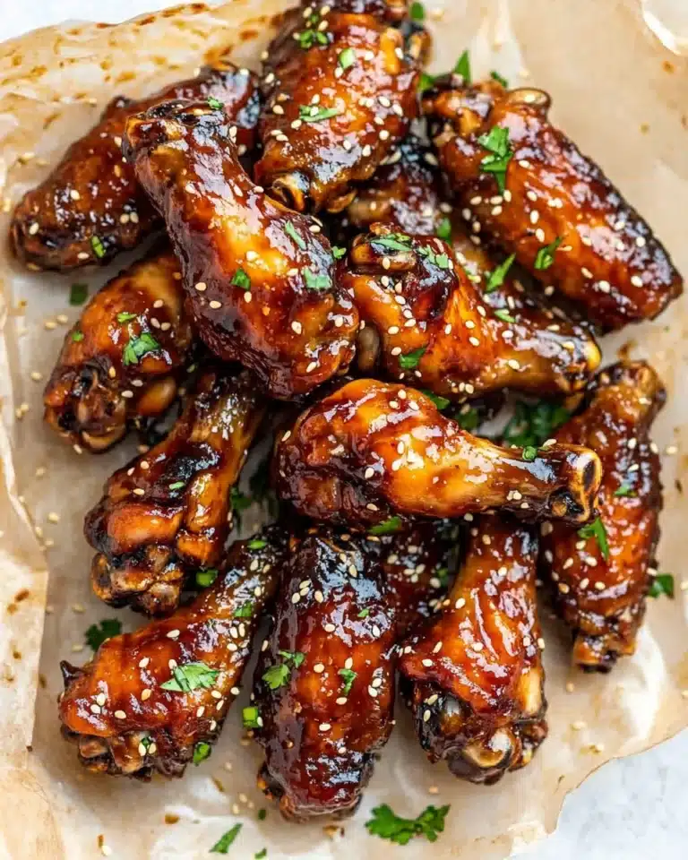 Honey Garlic Wings Recipe