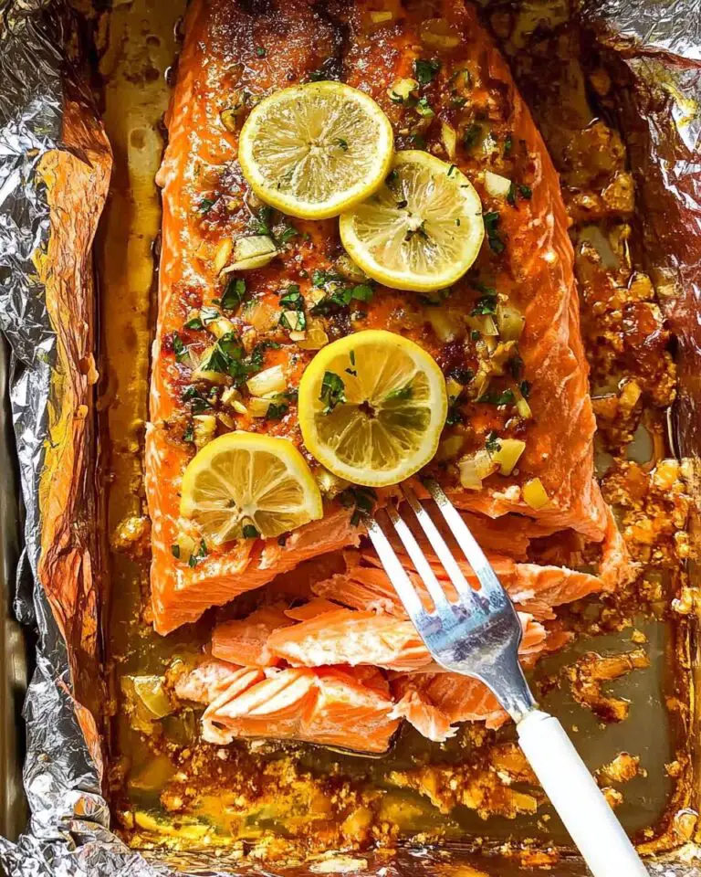 Baked Salmon with Lemon Herb Cream Sauce and Roasted Potatoes and Broccoli Recipe