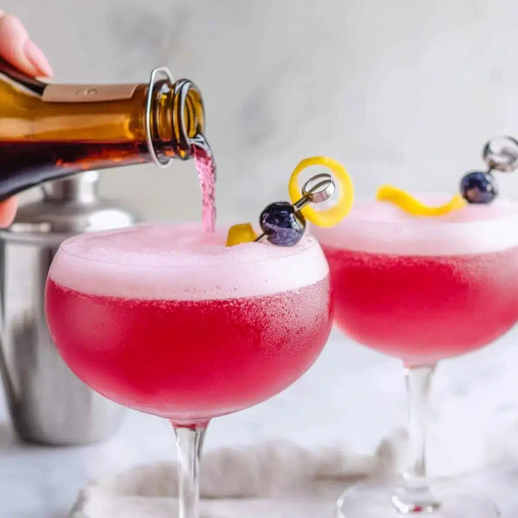 Blueberry Kombucha Cocktail or Mocktail Recipe - Recipe Image