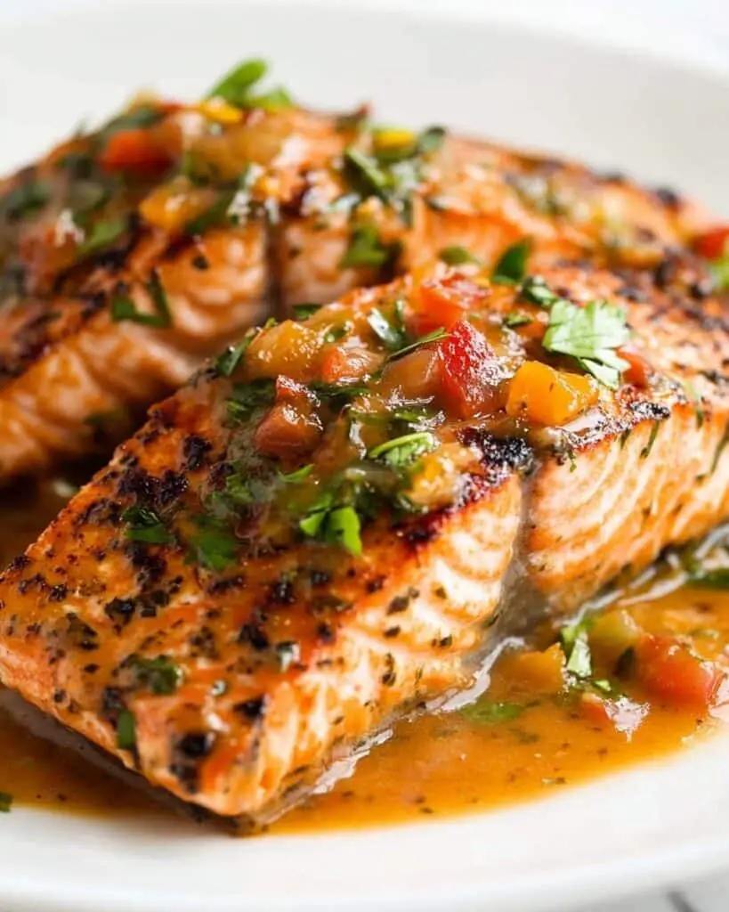 Marry Me Salmon Recipe with Sun-Dried Tomatoes and Parmesan Cream Sauce Recipe