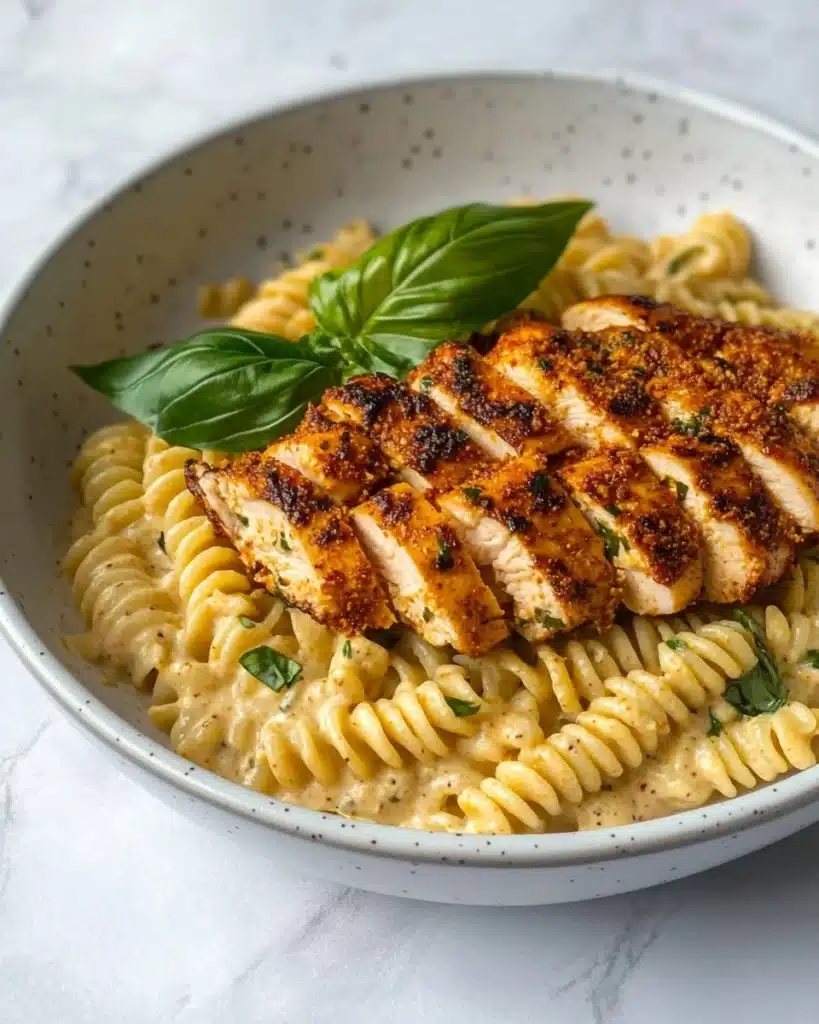Creamy Chicken and Fusilli Pasta with Smoked Paprika and Parmesan Recipe