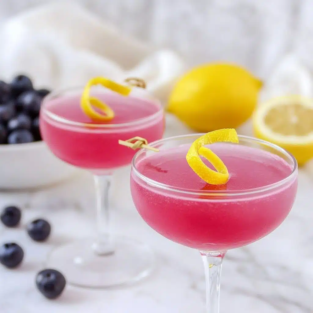 Blueberry Kombucha Cocktail or Mocktail Recipe - Recipe Image