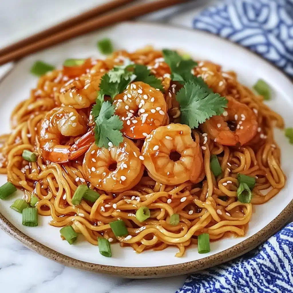 Creamy Spicy Shrimp Ramen Recipe - Recipe Image