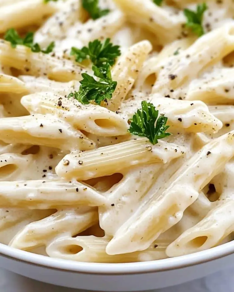White Sauce Penne Pasta Recipe