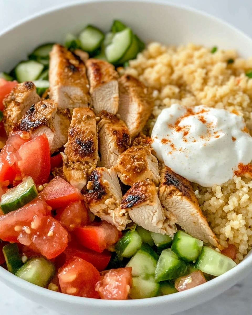 Yogurt-Marinated Greek Chicken, Greek Chicken Recipe, Mediterranean Chicken, Herb-Marinated Chicken, Juicy Yogurt Chicken A white oval plate holds a stack of about six grilled chicken pieces with a golden brown color and slightly charred edges. Each piece shows a textured surface with a mix of light creamy and darker brown areas, suggesting a marinade or sauce that has cooked on. Small bright green parsley leaves are scattered on top and between the chicken pieces, adding fresh color contrast. In the top left corner of the image, a small white bowl filled with bright pink pickled onions is partly visible. The dish sits on a white marbled surface with a soft blue cloth visible at the bottom right.