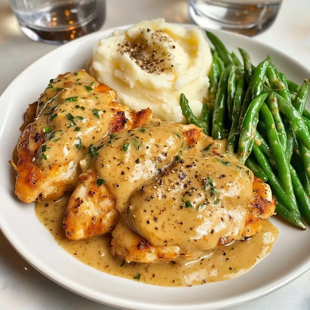 1-Pan, Creamy Garlic Herb Chicken Recipe - Recipe Image