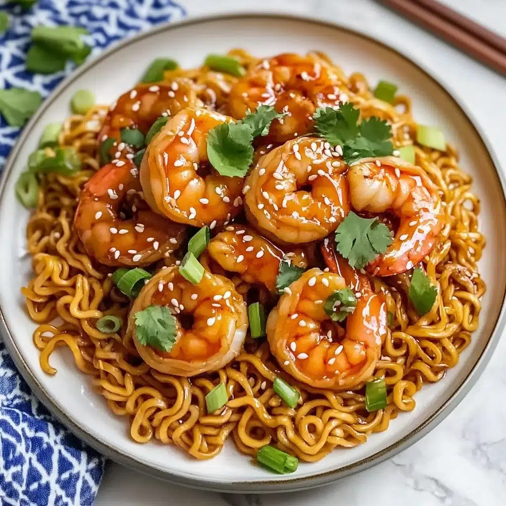Creamy Spicy Shrimp Ramen Recipe - Recipe Image