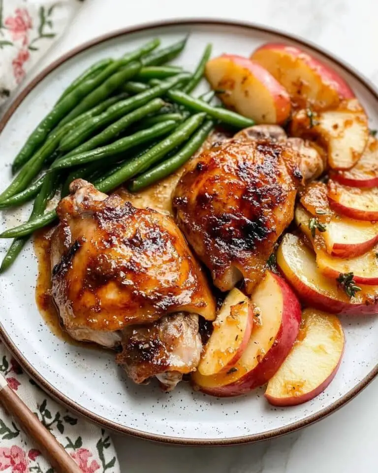 Easy Apple Cider Chicken with Seared Thighs and Caramelized Onion Glaze Recipe