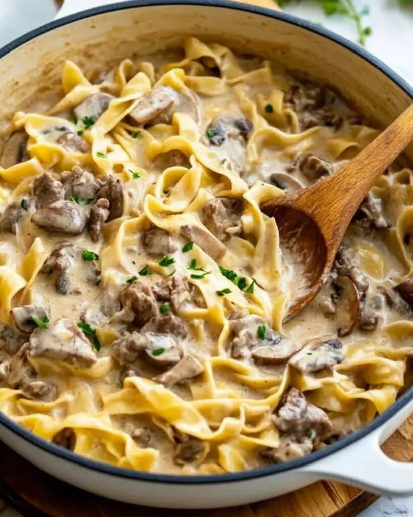 Slow Cooker Beef Stroganoff Recipe