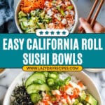 California Roll Sushi Bowls Recipe