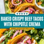 Crispy Beef Tacos (Baked Not Fried!) Recipe